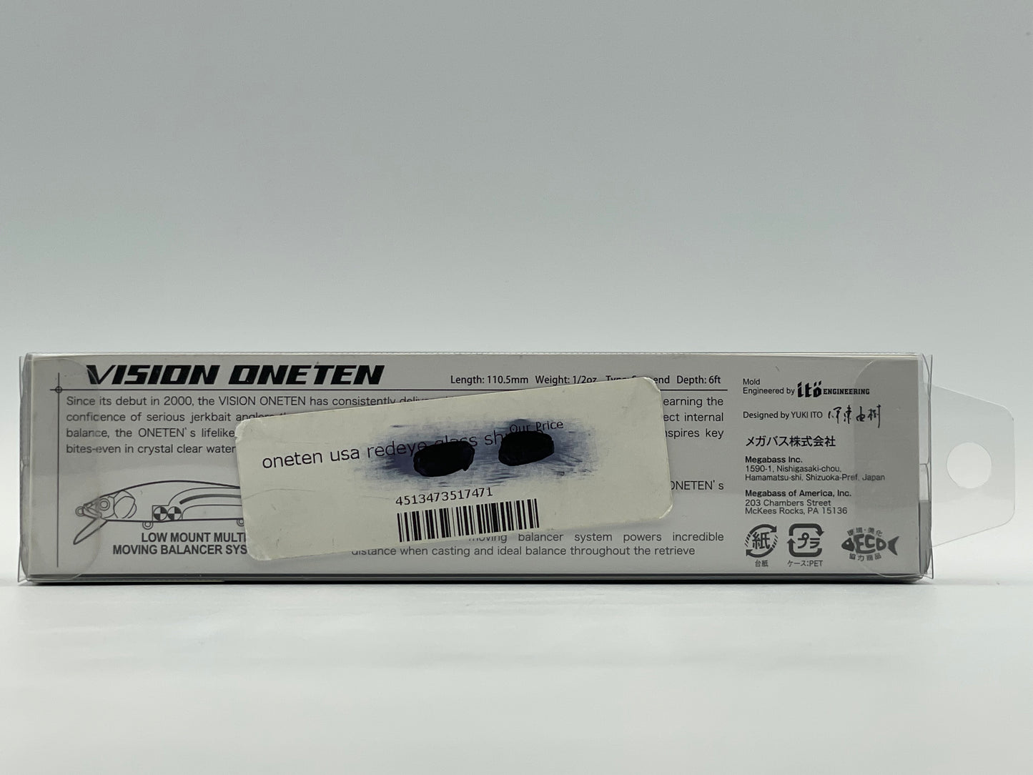 REDEYE GLASS SHRIMP - ONETEN USA RESPECT SERIES #51 (Damaged box)