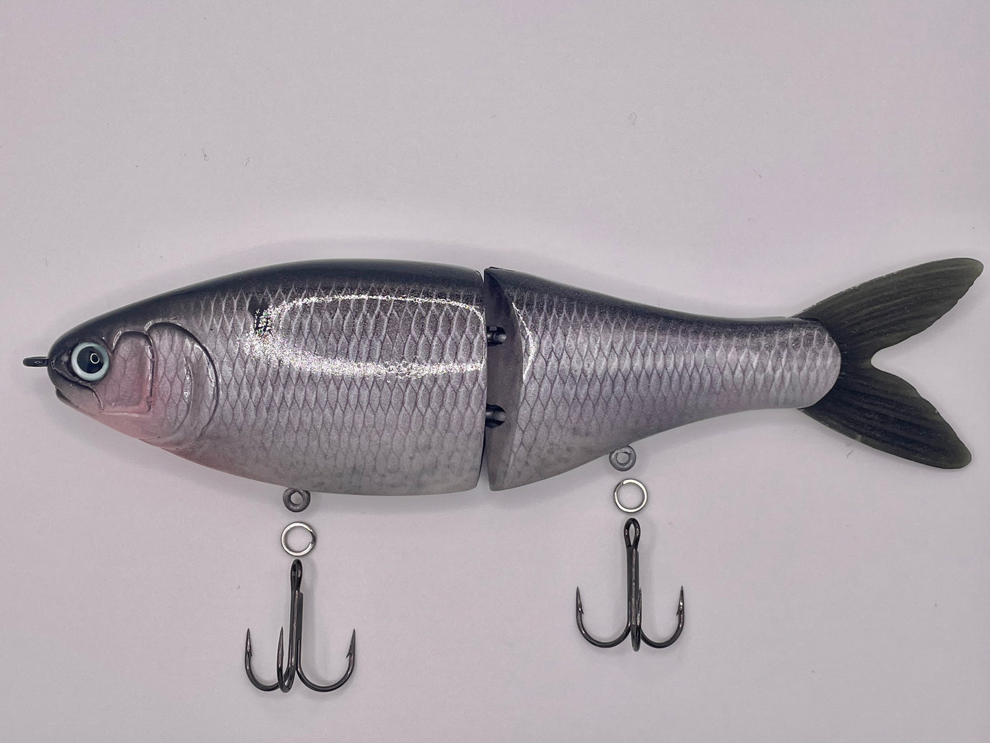 RAFA CUSTOMS 8" JOEY SHAD - BLACK TOP