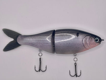 RAFA CUSTOMS 8" JOEY SHAD - BLACK TOP